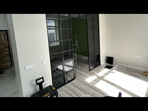 Видео: Монтаж  лофт перегородки