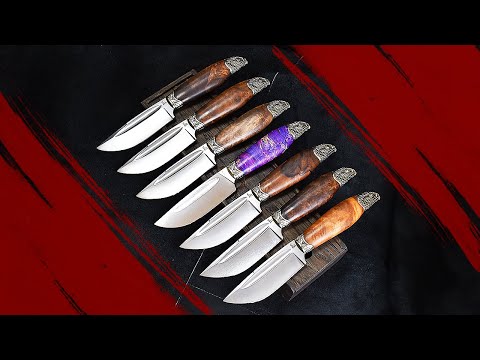 Видео: Шкуросъёмные ножи, модель С9 "СОКОЛ", в наличии. Мастерская "СЛОН & Ко."