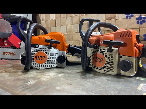 Видео: STIHL MS 170 2-Mix  VS  STIHL MS 180. Пилим.