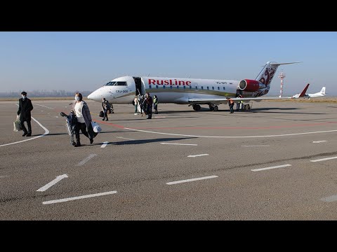Видео: Аэропорт "Тамбов" после длительного перерыва стал принимать самолеты из Москвы