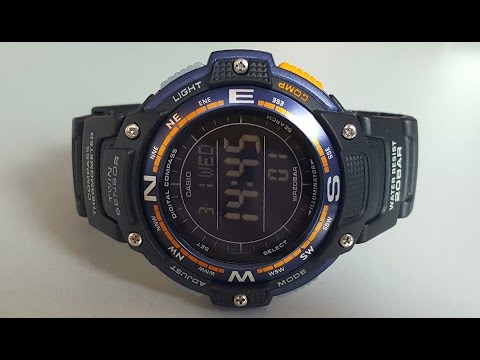 Видео: Обзор и настройка Casio SGW-100-2BER (Review and setting)