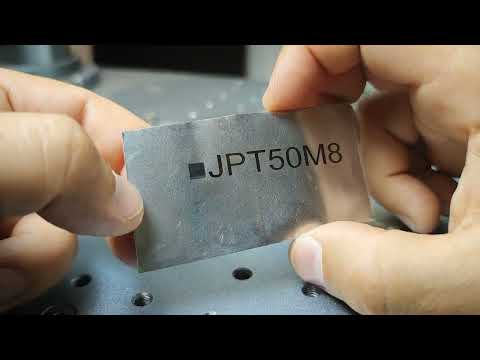 Видео: Чёрная контрастная гравировка на тонком металле 0.1мм