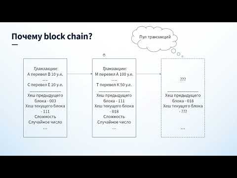 Видео: Лекции по блокчейну 17.10_Сазонова часть 2