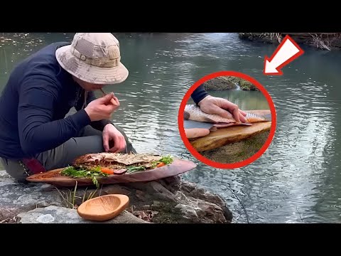 Видео: Готовим свежую рыбу у реки — вкус природы!