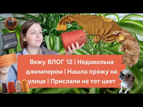 Видео: Вяжу ВЛОГ 12 | Недовольна джемпером | Нашла пряжу на улице | Прислали не тот цвет | Новые спицы