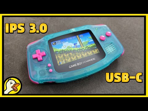 Видео: Модернизация Gameboy Advance с экраном IPS 3.0 и аккумулятором USB C