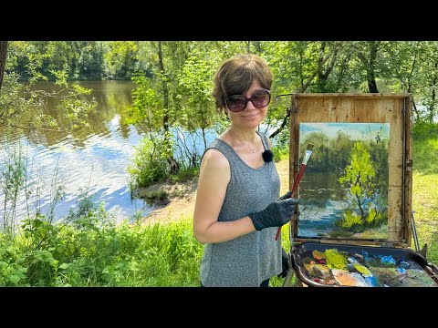 Видео: Этюд маслом. Пленэр. Художник Татьяна Горбачевская. 🎨Outdoor Oil Painting #pleinair