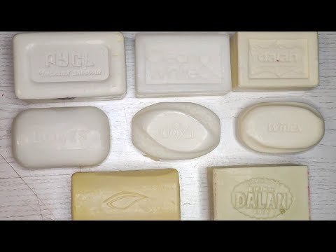 Видео: 🤍ASMR/White soap ⚪Резка белого мыла☁