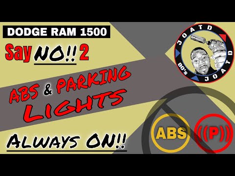 Видео: Как исправить! Постоянно горят индикаторы ABS и стояночного тормоза (Dodge RAM 1500) JOATD