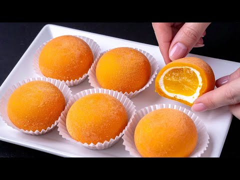 Видео: Мочи с апельсином! Самый нежный и простой десерт в мире!