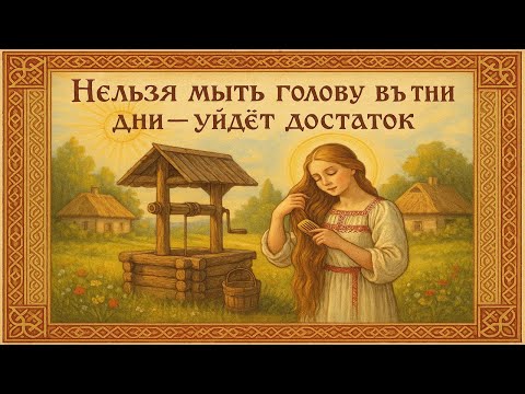 Видео: Запретные дни наших предков: почему нельзя мыть голову — иначе уйдёт достаток