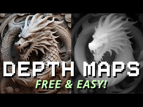 Видео: Создавайте карты глубины из изображений ИИ для 3D-лазерной гравировки