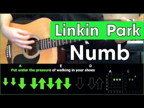 Видео: Linkin Park - Numb \ Acoustic Cover \ Разбор песни на гитаре \ Табы, аккорды и бой