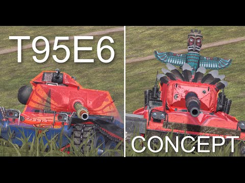 Видео: ЧТО ЛУЧШЕ CONCEPT 1B или T95E6 Wot BLITZ
