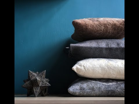 Видео: Валяние декоративной наволочки с клапаном/ How to felt a pillowcase