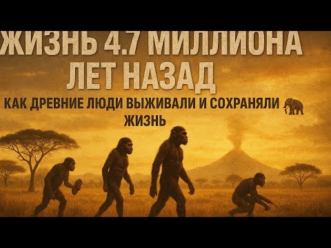 Видео: Жизнь 4.7 миллиона лет назад | Как древние люди выживали и сохраняли жизнь 🌍🦣