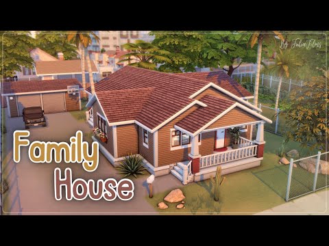 Видео: Семейный дом💛│Строительство│Family House│SpeedBuild│NO CC [The Sims 4]