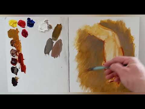 Видео: Урок 12.Часть 2. Как найти[получить]цвет кожи маслом. Кисть руки маслом.Художник Голубев Александр.