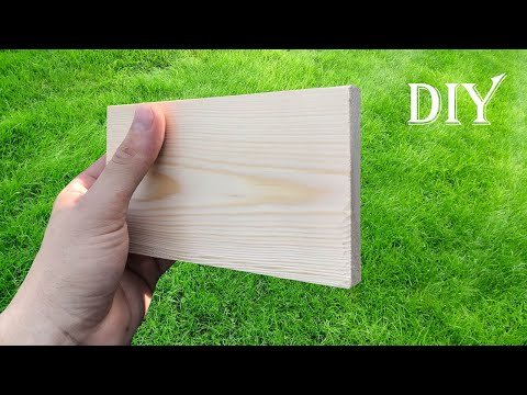 Видео: КРУТАЯ ИДЕЯ ИЗ ОБЫЧНОЙ ДОСКИ! НЕ ВЫБРАСЫВАЙТЕ ОБРЕЗКИ ДОСКИ!