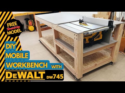 Видео: Мобильный верстак DIY с Dewalt DW745