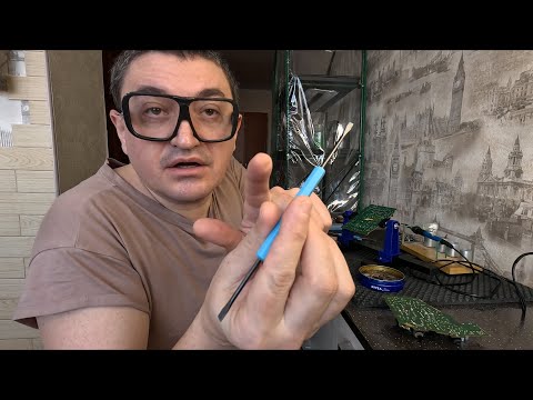 Видео: Начинающий радиолюбитель Тестит набор инструмента для пайки SA-10. Ремонт платы не выполнен.