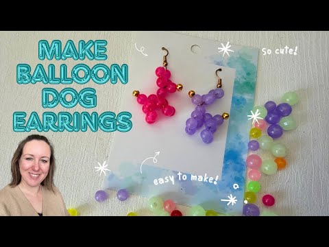 Видео: Мастер-класс по созданию сережек и брелока в виде собачки-шарика | Серьги из бисера | Простой мас...