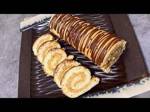 Видео: РУЛЕТ казакша рецепт. Ең оңай әрі дәмді БИСКВИТТІ Рулет. Самый легкий БИСКВИТНЫЙ РУЛЕТ со сгущенкой.