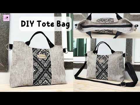 Видео: Как сделать сумку-шоппер с утопленной молнией | Сшить сумку-шоппер с молнией