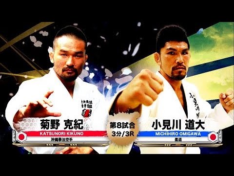 Видео: [Каратэ х Дзюдо] Кацунори Кикуно против Мичихиро Омигавы [Ганрюдзима]