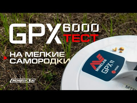 Видео: Minelab GPX 6000. Тест на мелкие золотые самородки