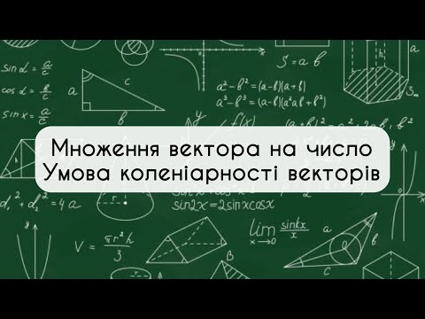 Видео: 9 клас.  Геометрія. №9. Множення вектора на число. Умова коленіарності векторів