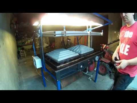 Видео: вакуумный формовщик 1200*800...