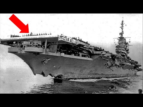 Видео: 12000 миль на сгоревшем авианосце - как экипаж спас корабль Франклин!