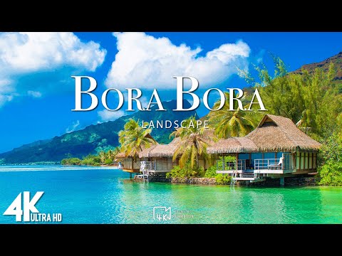 Видео: Полет над Бора Бора (4K UHD) - Расслабляющая музыка с потрясающей красивой природой