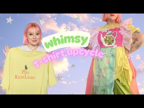 Видео: Превратите футболку в причудливую вещь в японском стиле вместе со мной! Мастер-класс по созданию ...