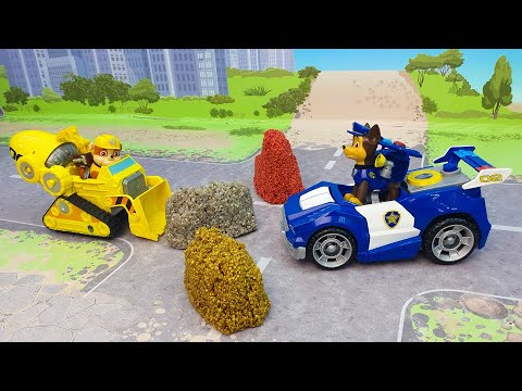 Видео: Мультики с игрушками Щенячий патруль - Камнерубка Ромео!