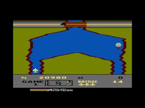 Видео: ❤Знаменитая "River Raid"❤ #Atari 8-bit 400/800/XL/XE. play 50fps! 1982. Fly game, by Activision