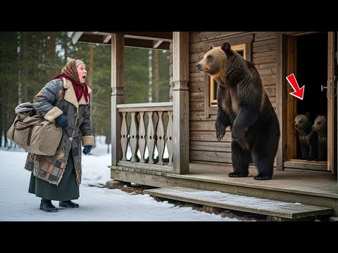 Видео: Старая женщина купила избу за 100 рублей — и нашла внутри медведицу с детёнышами