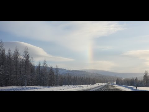 Видео: Перевал "Тит" Якутия.А не поснимать ли нам ёлки в -35 с ветерком...