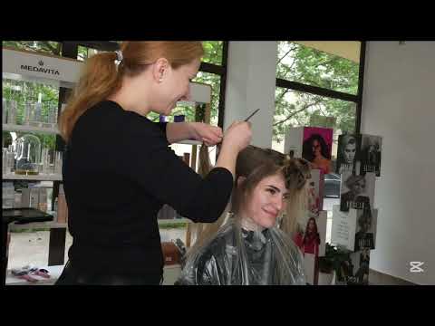 Видео: Безплатна демонстрация на балеаж с техниката Air touch. #hairstyle #poliboteva #здраве #balayage