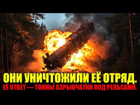 Видео: Хрупкая девушка-подрывник УНИЧТОЖИЛА немецкий эшелон. Её мотивом была МЕСТЬ.
