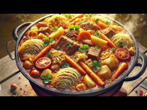 Видео: ДЫМЛЯМА ! Мясо с овощами в казане на огне !SMOKE HOLES!