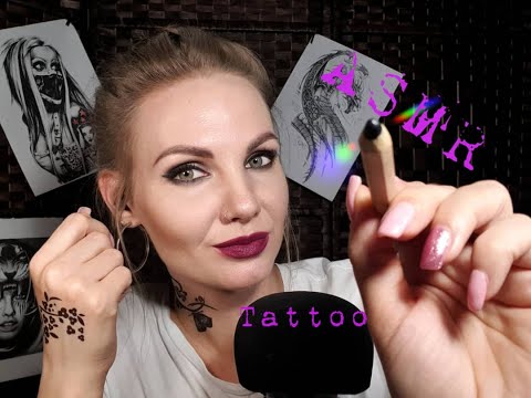 Видео: 💕 АСМР, ролевая игра, ТАТУ-МАСТЕР, шепотом / ASMR, role play, tattoo artist, whispering 💕