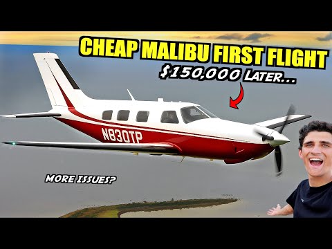 Видео: ПЕРВЫЙ ПОЛЕТ на нашем «дешевом» Piper Malibu PA-46 спустя 12 месяцев и 150 тыс. долларов!!