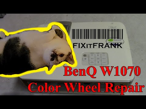 Видео: Проектор BenQ W1070 DLP | Выключается | Проблема с цветовым кругом