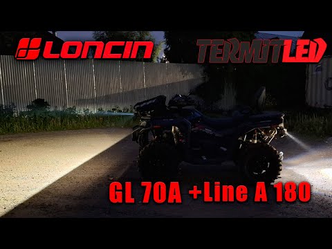Видео: Фары Термит на квадроцикле Loncin X Woolf 1000