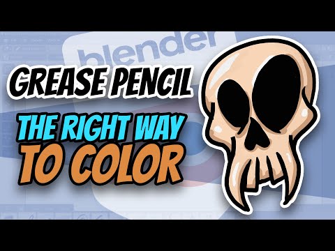 Видео: Карандаш Blender Grease Pencil — используете ли вы правильный метод окрашивания?
