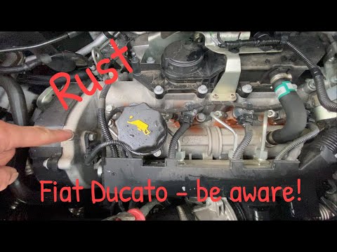 Видео: Возможные проблемы с ржавчиной инжектора Fiat Ducato