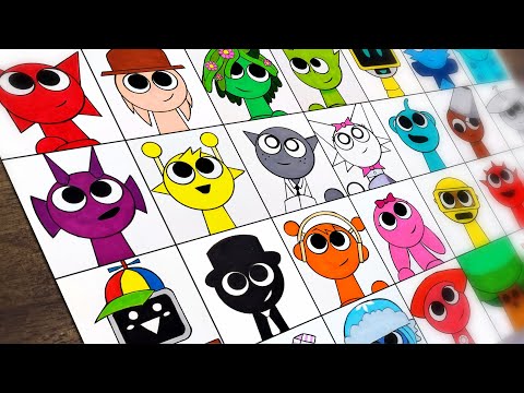 Видео: Рисунок Incredibox Sprunki Corruption Compilation Часть 3