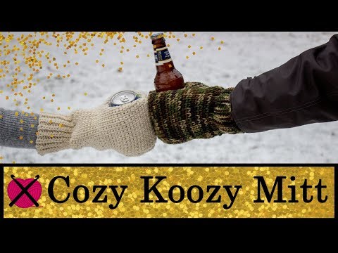 Видео: Уютная варежка Koozy | БЕСПЛАТНЫЙ урок по вязанию крючком